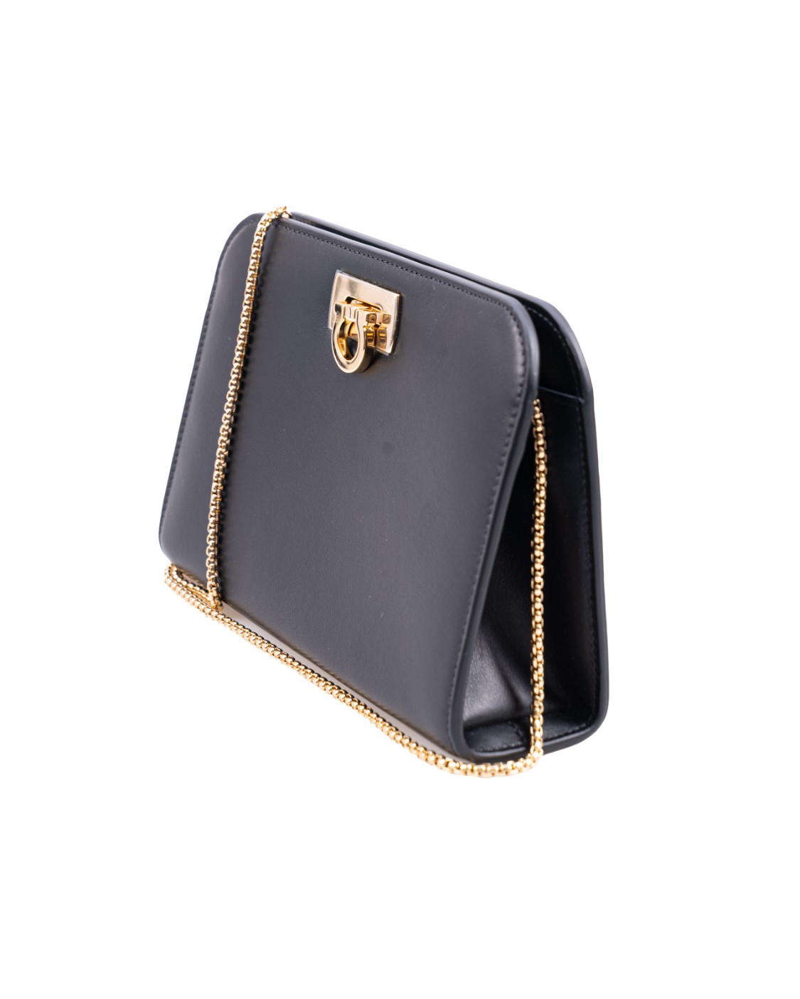 shop SALVATORE FERRAGAMO  Borsina: Salvatore Ferragamo mini pochette "Diana".
Forme geometriche con angoli stondati e chiusura con Gancini palladio.
Tracollina in catena squadrata rimovibile.
Dimensioni: Altezza 12.5 CM  Lunghezza 18.5 CM  Profondità 5.0 CM.
Composizione: vitello.
Made in Italy.. 218352 WANDAMINI CL-771651 number 4613740